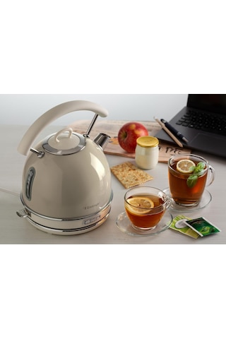 Ariete Vintage Dom Su Isıtıcı Bej 2877/03 - Retro Kettle, 2000 Wa