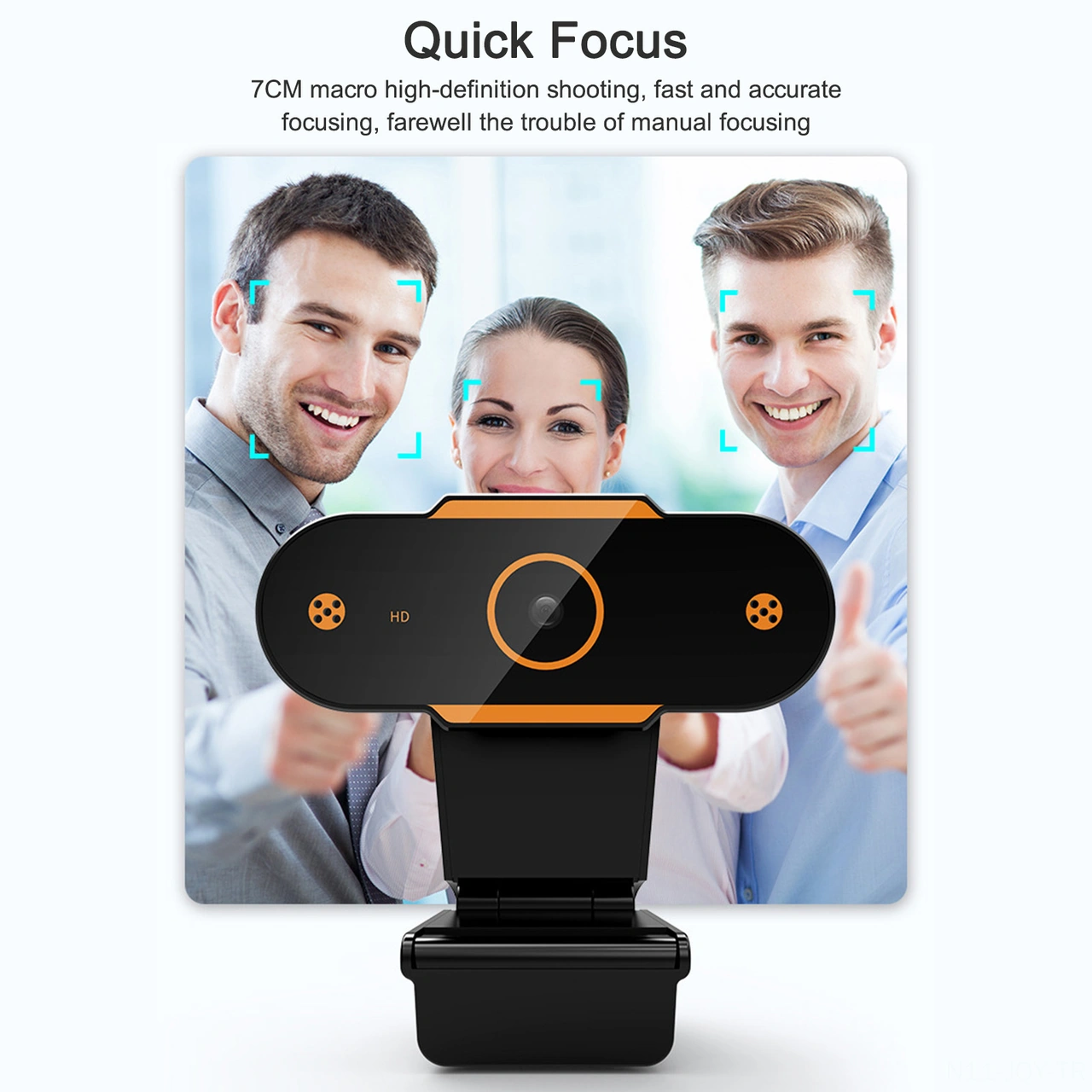 Youmex 720p Manuel Odaklı Usb Webcam Mikrofonlu Bilgisayar Kamerası