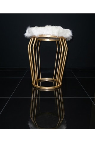 Wersace Gold Beyaz Peluş Puf Wersace Gold Beyaz Peluş Puf