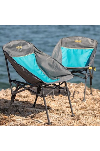 Uquip Comfy Relax Konforlu Takviyeli Katlanır Sandalye Mavi