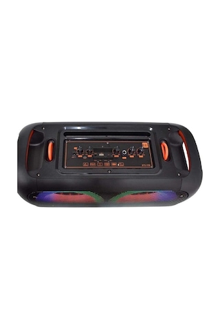 Led Işıklı Bluetooth Hoparlör Kablosuz Mikrofonlu Şarjlı Taşınabilir Speaker