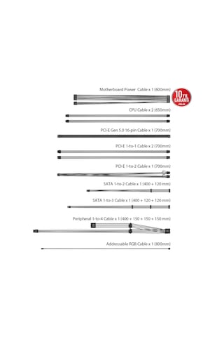 Asus ROG Strix 1000 W 80+ Gold Aura Edition PCIe Gen 5.0 Tam Modüler RGB Güç Kaynağı