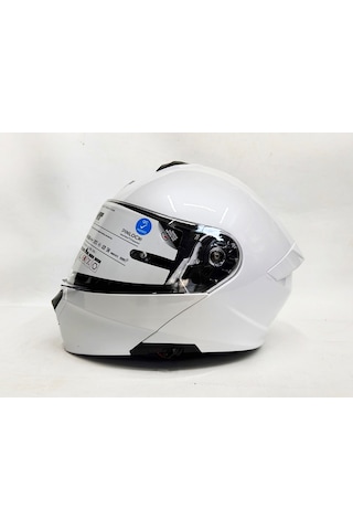 Mt Kask Genesis Sv Pure A0 Çene Açılır Kask Parlak Beyaz