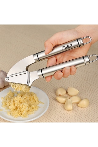 Food Grade 304 Stainless Steel Garlic Press Presser Crusher Slicer Diğer