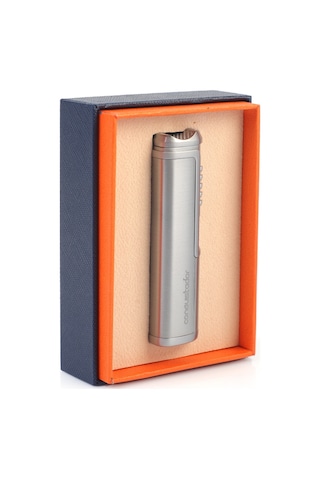 Conquistador Tek Torch Pürmüz Gümüş Metal Puro Çakmağı Cnq-029