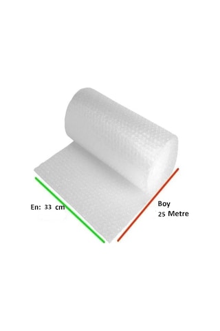 Balonlu Naylon 33cm X 25mt En: 33 Cm, Boy: 25mt. Üç Katlı Eşya Koruma Ambalajı, Pat Pat