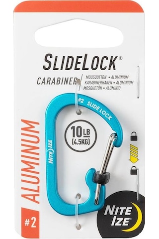 Nite Ize Slidelock Alüminyum Carabiner 2- Mavi