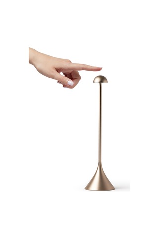 Lexon Steli Dome Led Masa Lambası Dore Altın