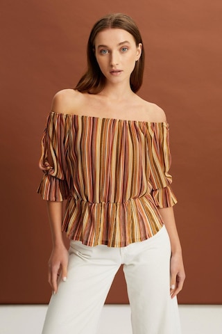 Alexandergardı Carmen Yaka Kol Detaylı Bluz B22-37900 001