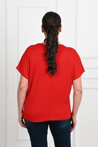 Kadın V Yaka Büyük Beden T-shirt 1486-23 001