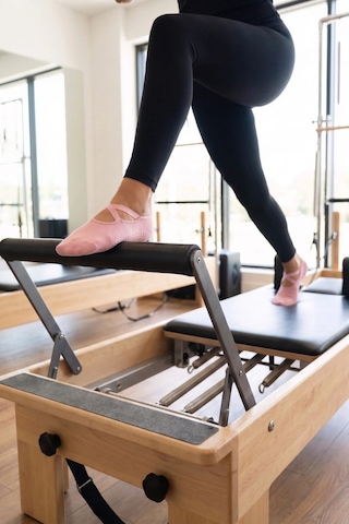 Saysez Bambu Kadın Kaydırmaz Taban Silikon Baskı Pilates Yoga Fitness Dans Aktivite Babet Çorabı Pembe