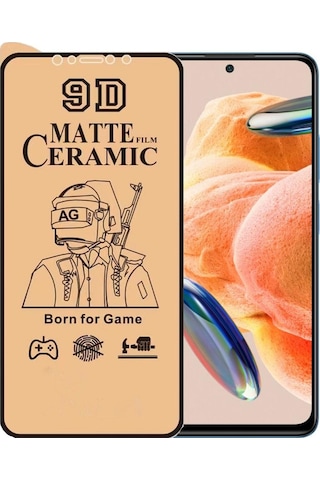 Xiaomi Redmi Note 12 Pro Ekran Koruyucu 9d Mat Seramik Nano Kırılmaz Cam