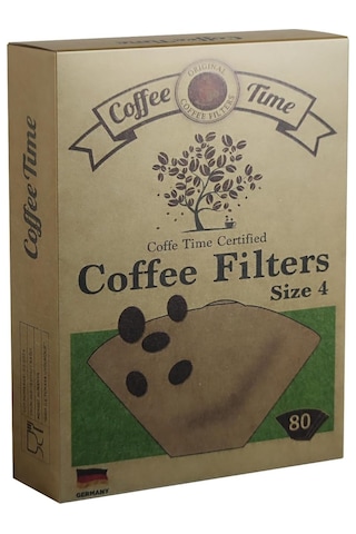 Filtre Kahve Kağıdı Coffee Filters 1/4 4 Numara 80'li Açık Kahverengi + Koyu Kahverengi
