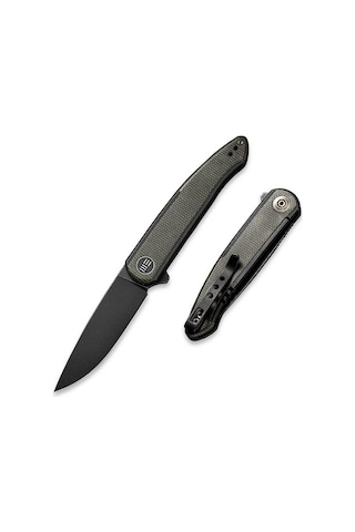 We Knife Smooth Sentinel Titanium Green Micarta Kamp Çakı Yeşil