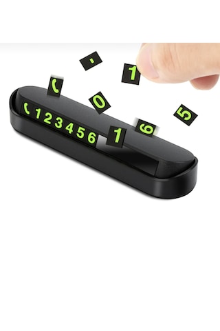 Point Araç Içi Park Telefon Numarası Fosforlu Numaratör Oto Cam Kartı