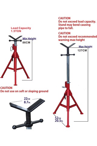 Fk Friko 1.5ton Boru Kriko Standı V Kafa /1.5ton Pipe Stand V-head