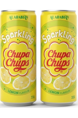 Chupa Chups Sparkling Lemon Flavour - Limon Aromalı Gazlı İçecek 330 Ml 2 Adet