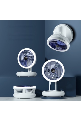 Maiyame F168 Multifonksiyonlı Klipsli Fan - 300 Açı Ayarı, 4 Hız Seviyesi, Yer Işığı Ve Parlaklık Kontrolü, 2000mah Li-pol Batarya, Type-c Şarj, Masaüstü/duvar Montajlı