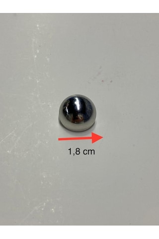 Ceket Hırka Kol Boyu Düğmesi Bombeli Gümüş 6 Lı Set 1,8 Mm 527715