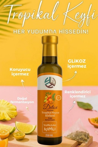 Kayısı  Sirkesi 250 Ml+ Tropikal Meyve  Sirkesi 250 Ml