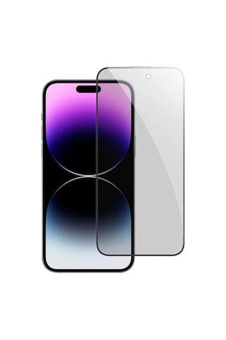 Ally iPhone Uyumlu 15 Plus Privacy Hayalet Full Koruma Tempered Cam Ekran Koruyucu- 5775