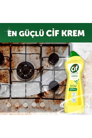 Cif Krem Limon Kokulu Yüzey Temizleyici 4 x 750 ML