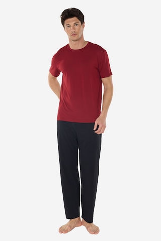 Malabadi Erkek Bordo Bisiklet Yaka Micro Modal Extra Yumuşak Yazlık Pijama Takımı 6030