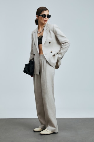 Lufian Hestıa Kadın Keten Pantolon Bej Bej 121190018100550 Bej