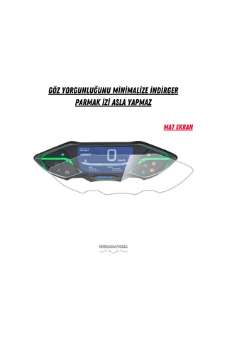 Honda Pcx 2021-2024 Dijital Gösterge Uyumlu Mat Ekran Koruyucu