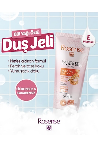 Rosense Duş Jeli Gül Yağı 250 Ml Gül