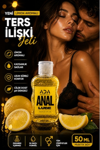 Ada Marketing 50 Ml Limon Aromalı Anal Kayganlaştırıcı Jel Özel Seri