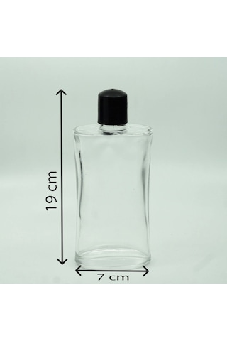 Kolonya Şişesi 250 Ml 3 Adet Şeffaf Boş Oval Şişe