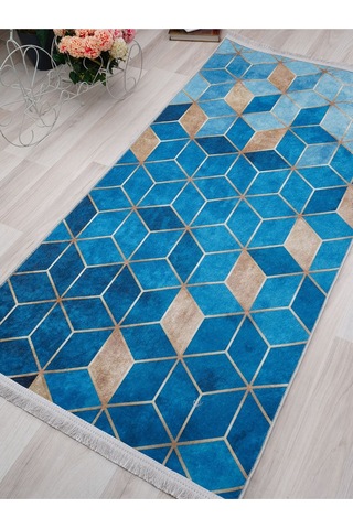 Dijital Baskılı Yıkanabilir Kaymaz Taban Salon Ve Oturma Odası Halısı 0563h 001