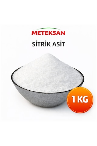Meteksan Sitrik Asit Limon Tuzu 1 Kg Gıda Katkı Maddesi Meteksan Sitrik Asit Limon Tuzu 1 Kg Gıda Katkı Maddesi