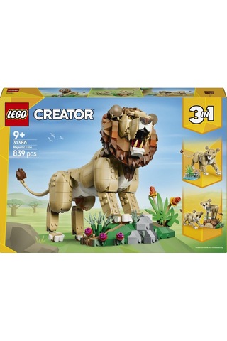Lego 31386 Creator 3 Ü 1 Arada Vahşi Hayvanlar: Görkemli Aslan