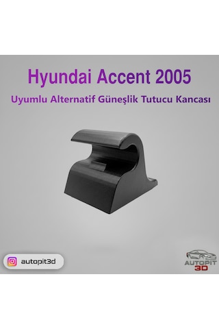 Hyundaı Accent 2005 Uyumlu Alternatif Güneşlik Tutucu Kancası