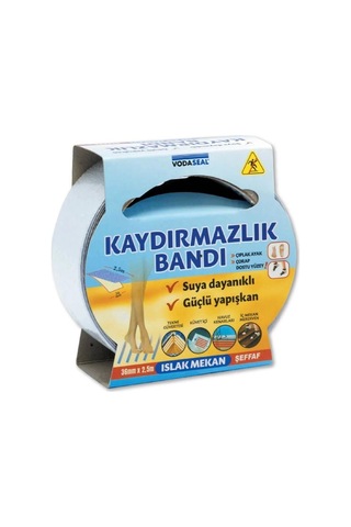 Mey İthalat Vodaseal Islak Mekan Kaydırmazlık Bandı 36 Mm 2,5 Metre