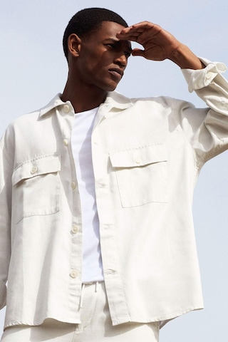 DeFacto Relax Fit Polo Yaka Cep Detaylı Gömlek Ceket B3903AX24SPWT33