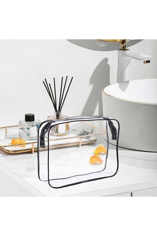 Homyl Saç Aksesuarları Için Temizle Makyaj Çantası Seyahat