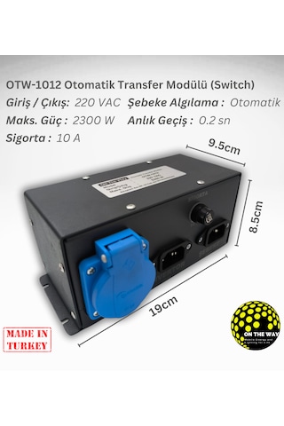 Otomatik Enerji Transfer Şalteri Ats 220v 10a Güç Modülü