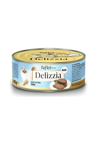 Delizzia / Kıyılmış Ton Balıklı Yetişkin Kedi Maması 85g X 24 Adet