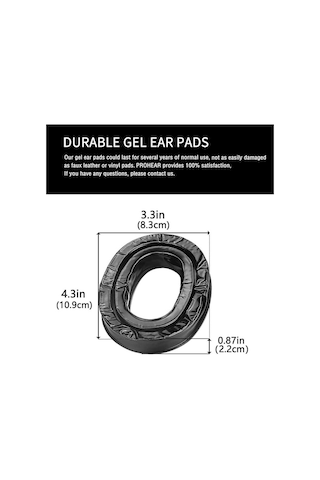 3m Peltor İşitme Koruyucuları İçin Jel Kulak Pedleri, Kişisel Koruyucu Ekipman, Rahat Yedek Pedler, Siyah Hh