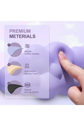 Ruicoo Bilgisayar Bilek Desteği - Ergonomik Hafıza Köpüklü Klavye Ve Fare Pedi Seti Uzun + Kısa