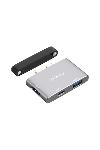 Usb Çoğaltıcı Çoklayıcı Usb-C Hdmı Çevirici 4K 1Xhdmı 1Xusb3.0-Gri