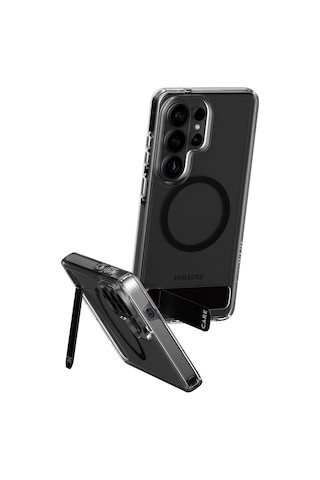 Care By Panzerglass Urban Explorer Qi Samsung Uyumlu Galaxy S26 Ultra Ayaklı Standlı Şeffaf-siyah Kılıf