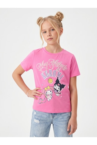 Sea Bubbles Kuromi Kız Çocuk Tişört St10392 Pembe