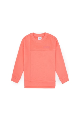 U.S. Polo Assn. Kız Çocuk Neon Pembe Bisiklet Yaka Sweatshirt 50317991-VR105