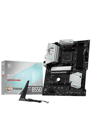 Msı B550 Gamıng Wıfı Am4 Ddr4 4866 Oc Hdmı Dp 2x M.2 Usb 10gbps 1g Lan Wıfı 5 Atx