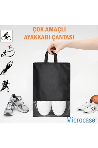 Çok Amaçlı Şeffaf Pencereli Ayakkabı Düzenleyici Seyahat Çantası Hurç 45x34 Cm 10 Adet Al5501