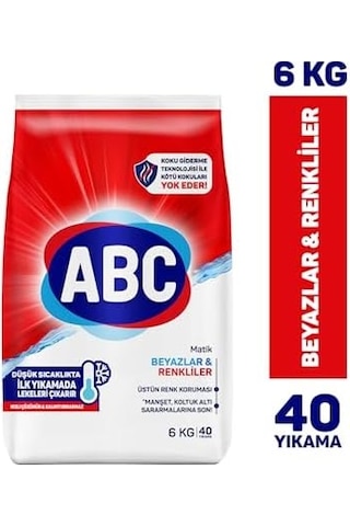 Deterjan Matik Beyazlar & Renkliler 6 Kg Deterjan Matik Beyazlar & Renkliler 6 Kg